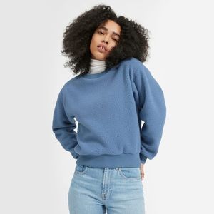 Everlane Blue ReNew Fleece Sweatshirt